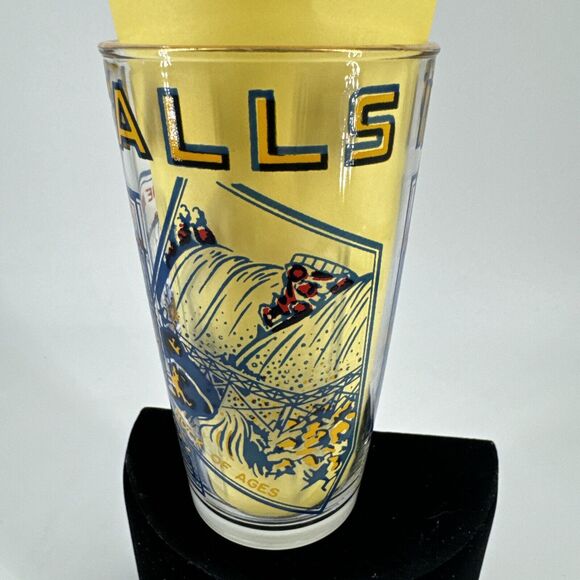 Niagra Falls Glass Tumbler Gold Rim Vintage Collectible Free Shipping - Picture 5 of 14